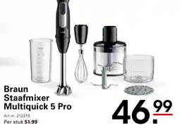 Sligro Braun Staafmixer Multiquick 5 Pro aanbieding