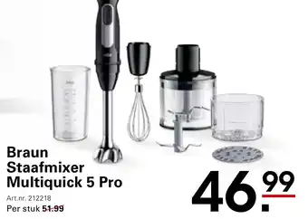 Sligro Braun Staafmixer Multiquick 5 Pro aanbieding