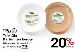 Sligro Take Dis dis Kartonnen borden aanbieding