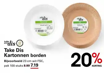 Sligro Take Dis dis Kartonnen borden aanbieding