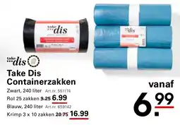 Sligro Take Dis Containerzakken aanbieding