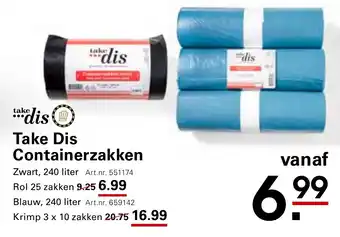 Sligro Take Dis Containerzakken aanbieding
