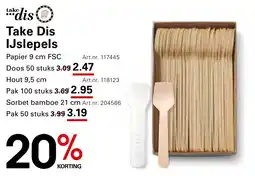 Sligro Take Dis IJslepels aanbieding