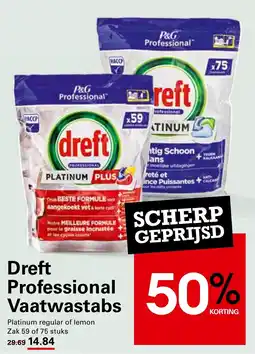 Sligro Dreft Professional Vaatwastabs aanbieding