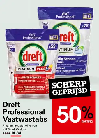 Sligro Dreft Professional Vaatwastabs aanbieding