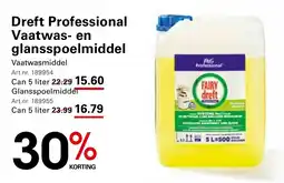 Sligro Dreft Professional Vaatwas en glansspoelmiddel aanbieding