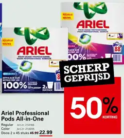 Sligro Ariel Professional Pods All-in-One aanbieding