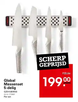 Sligro Global Messenset 5 delig aanbieding