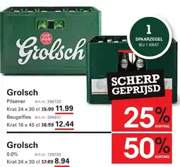 Sligro Grolsch aanbieding
