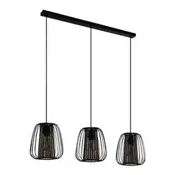 Praxis EGLO hanglamp Curasao zwart 3xE27 40W aanbieding