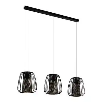 Praxis EGLO hanglamp Curasao zwart 3xE27 40W aanbieding