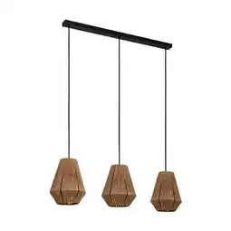 Praxis EGLO hanglamp Alderney bruin 3xE27 aanbieding