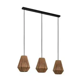 Praxis EGLO hanglamp Alderney bruin 3xE27 aanbieding