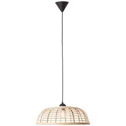 Praxis Brilliant hanglamp Crosstown bamboe E27 aanbieding