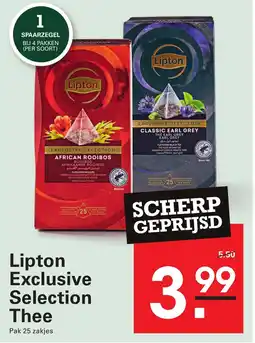 Sligro Lipton Exclusive Selection Thee aanbieding