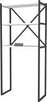 Bol.com Pochon - Wasmachinekast Serena - Wit - 35x66x160 - Wasmachinerek - Wasmachine Ombouw - Opbergrek aanbieding