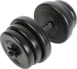 Bol.com Dumbell - Dumbells set - 20 kg - 25 mm - Kunststof - Zwart aanbieding