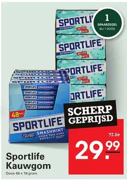 Sligro Sportlife Kauwgom aanbieding