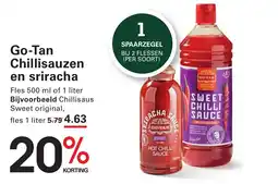 Sligro Go Tan Chillisauzen en sriracha aanbieding