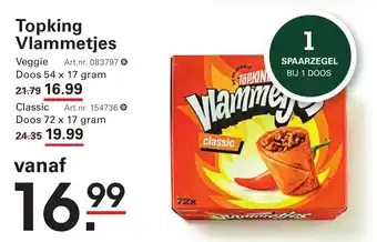 Sligro Topking Vlammetjes aanbieding