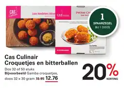 Sligro Cas Culinair Croquetjes en bitterballen aanbieding