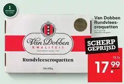 Sligro Van Dobben Rundvlees- croquetten aanbieding