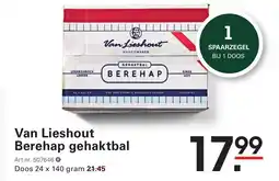 Sligro Van Lieshout Berehap gehaktbal aanbieding