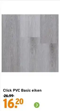 GAMMA Click PVC Basic eiken aanbieding