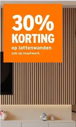 GAMMA 30% KORTING op lattenwanden aanbieding