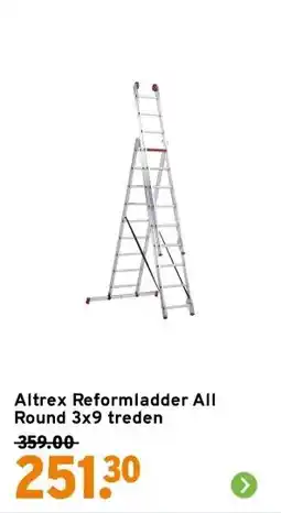 GAMMA Altrex Reformladder All Round 3x9 treden aanbieding