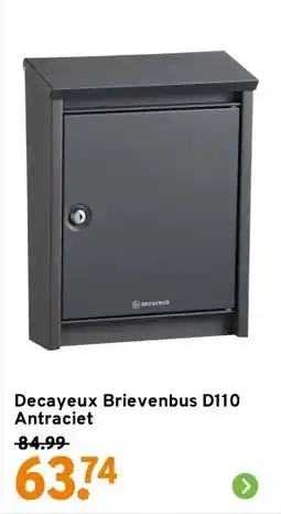 GAMMA Decayeux Brievenbus D110 Antraciet aanbieding