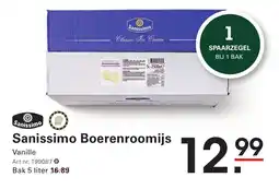 Sligro Sanissimo Boerenroomijs aanbieding
