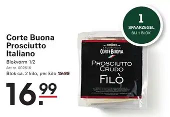 Sligro Corte Buona Prosciutto Italiano aanbieding