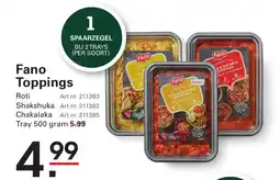 Sligro Fano Toppings aanbieding