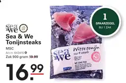 Sligro Sea & We Tonijnsteaks aanbieding