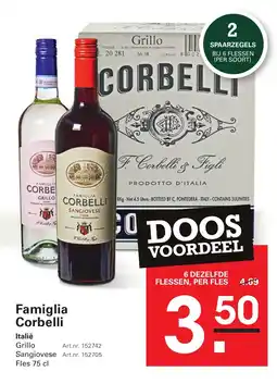 Sligro Famiglia Corbelli aanbieding