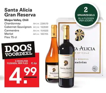 Sligro Santa Alicia Gran Reserva aanbieding