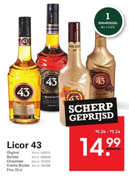 Sligro Licor 43 aanbieding
