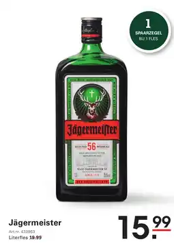 Sligro Jägermeister aanbieding