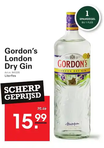 Sligro Gordon's London Dry Gin aanbieding