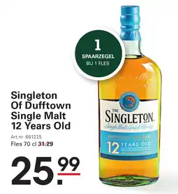 Sligro Singleton Of Dufftown Single Malt 12 Years Old aanbieding