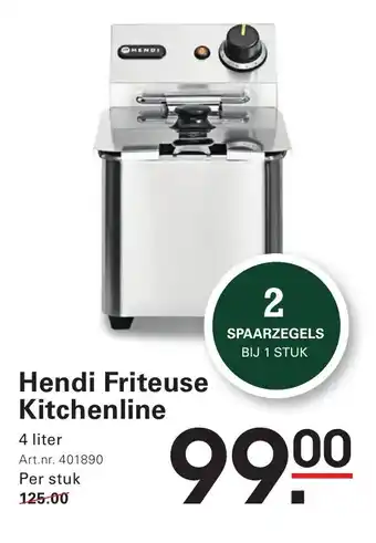 Sligro Hendi Friteuse Kitchenline aanbieding