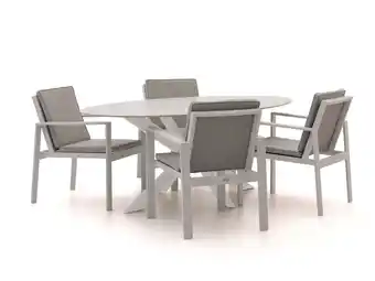 Kees Smit Bellagio Vezzano/Furato ellips 200cm dining tuinset 5-delig aanbieding