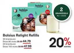 Sligro Bolsius Relight Refills aanbieding