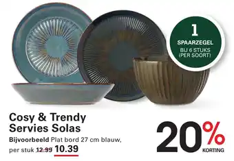 Sligro Cosy & Trendy Servies Solas aanbieding