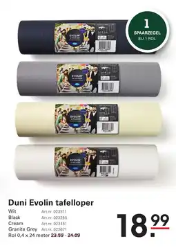 Sligro Duni Evolin tafelloper aanbieding