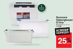 Sligro Sunware Opbergboxen Q line aanbieding