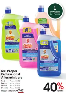 Sligro Mr. Proper Professional Allesreinigers aanbieding