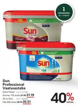 Sligro Sun Professional Vaatwastabs aanbieding