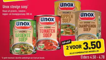 ALDI Unox stevige soep* aanbieding